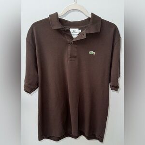 Lacoste Men’s‎ Polo Shirt in Chocolate Brown, Size XL
